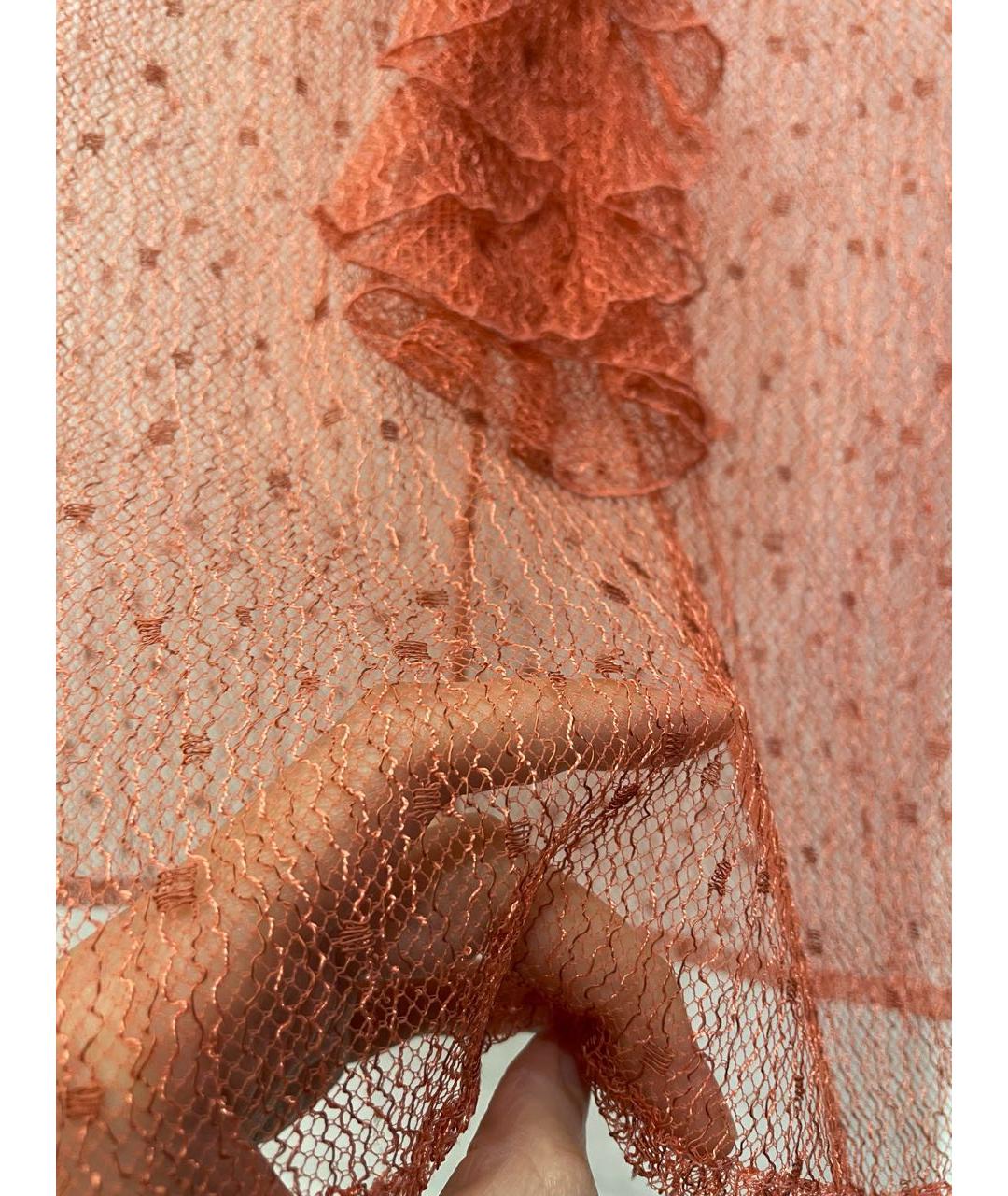 CHANEL PRE-OWNED Коралловая полиамидовая блузы, фото 6