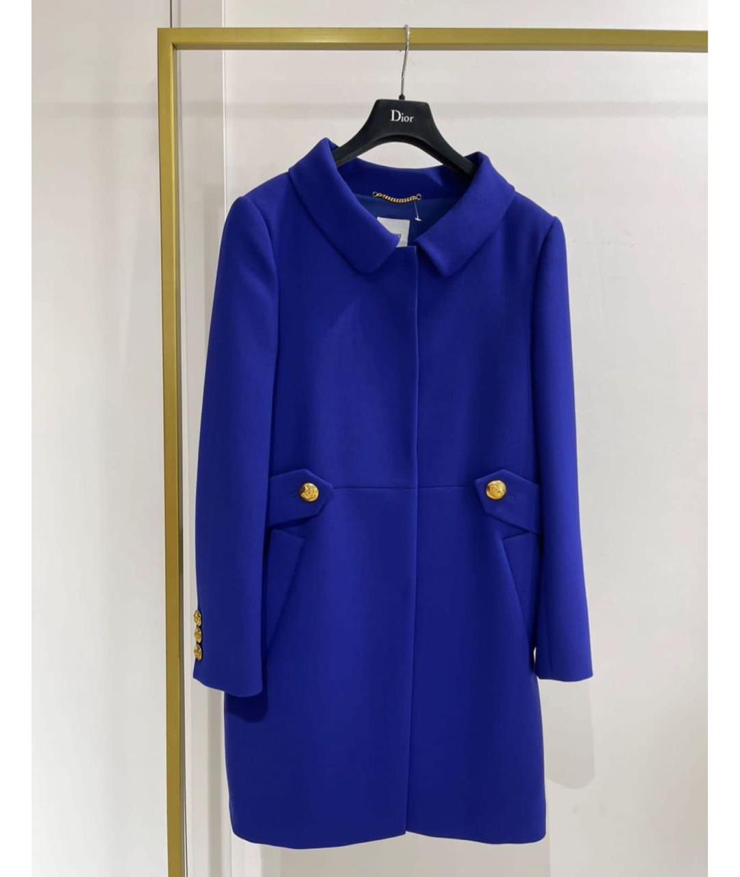 MOSCHINO Синее пальто, фото 3