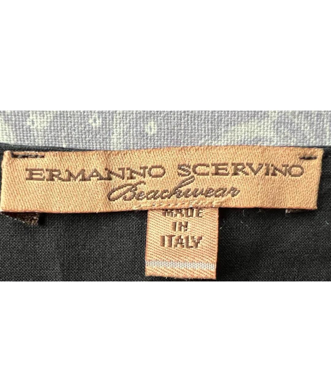 ERMANNO SCERVINO Черная хлопковая юбка мини, фото 4