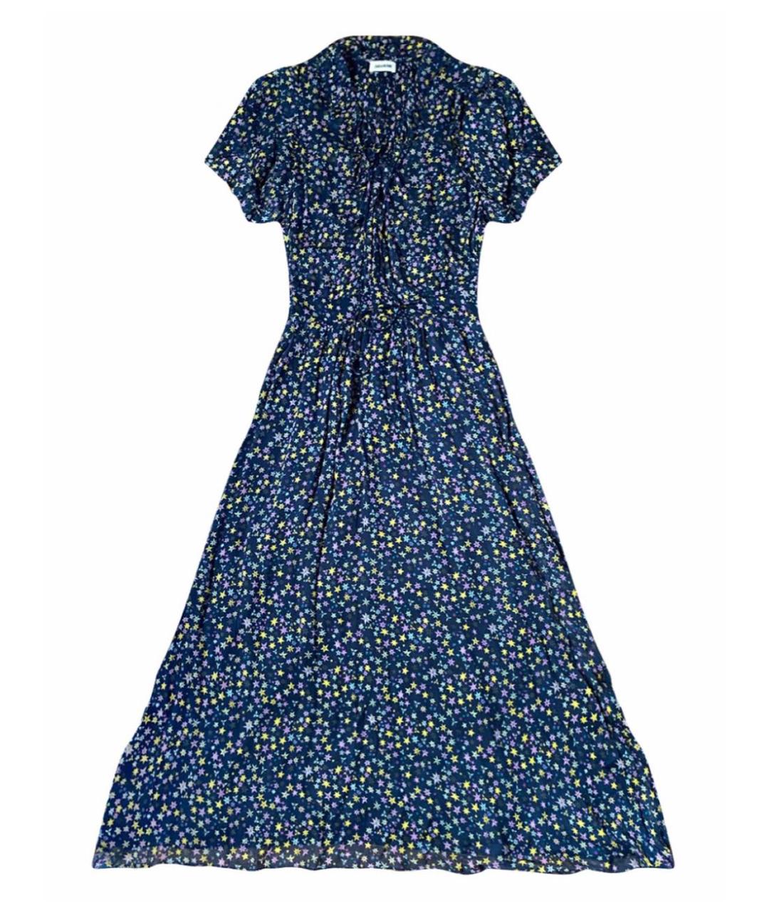 ZADIG & VOLTAIRE Темно-синее вискозное повседневное платье, фото 1