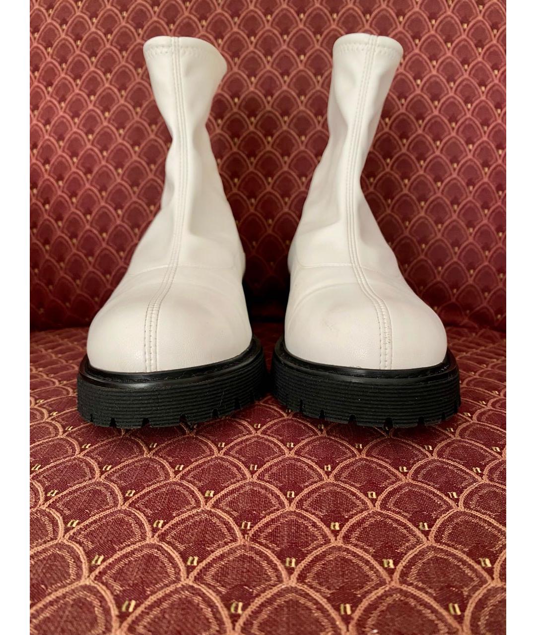 GIUSEPPE ZANOTTI DESIGN Белые кожаные ботинки, фото 2