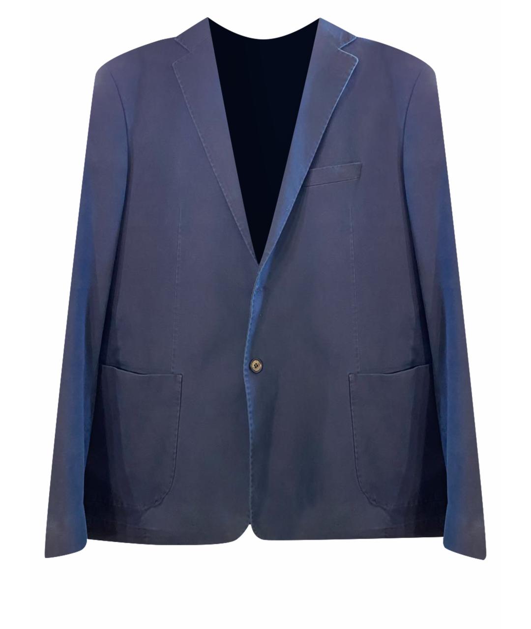 ETRO Синий хлопковый пиджак, фото 1