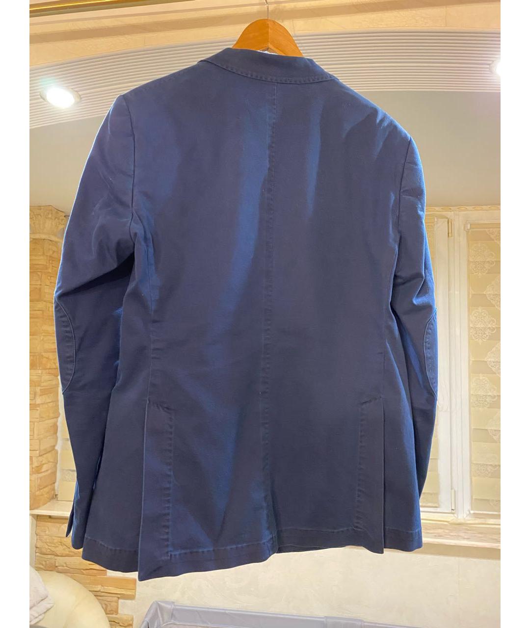 ETRO Синий хлопковый пиджак, фото 2