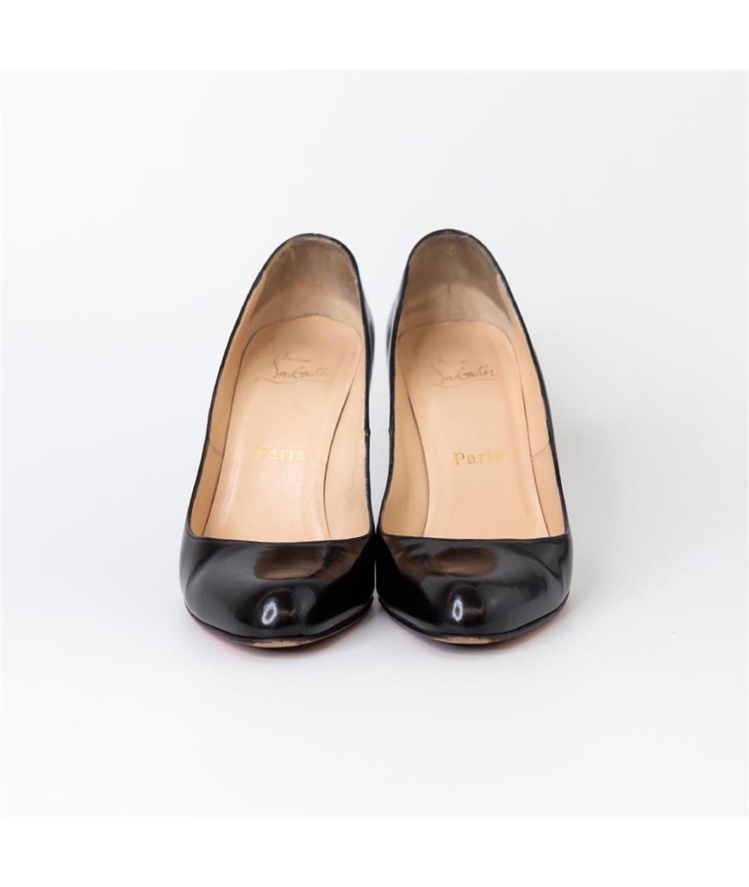 CHRISTIAN LOUBOUTIN Черные туфли из лакированной кожи, фото 3