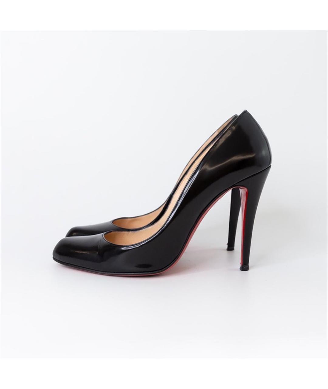 CHRISTIAN LOUBOUTIN Черные туфли из лакированной кожи, фото 5