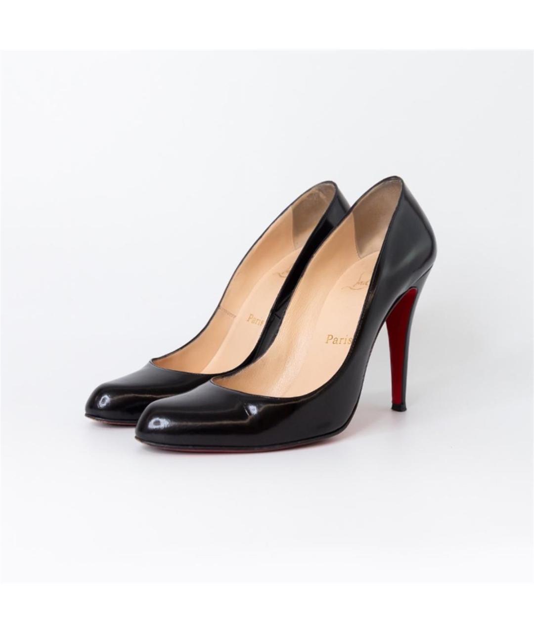 CHRISTIAN LOUBOUTIN Черные туфли из лакированной кожи, фото 2