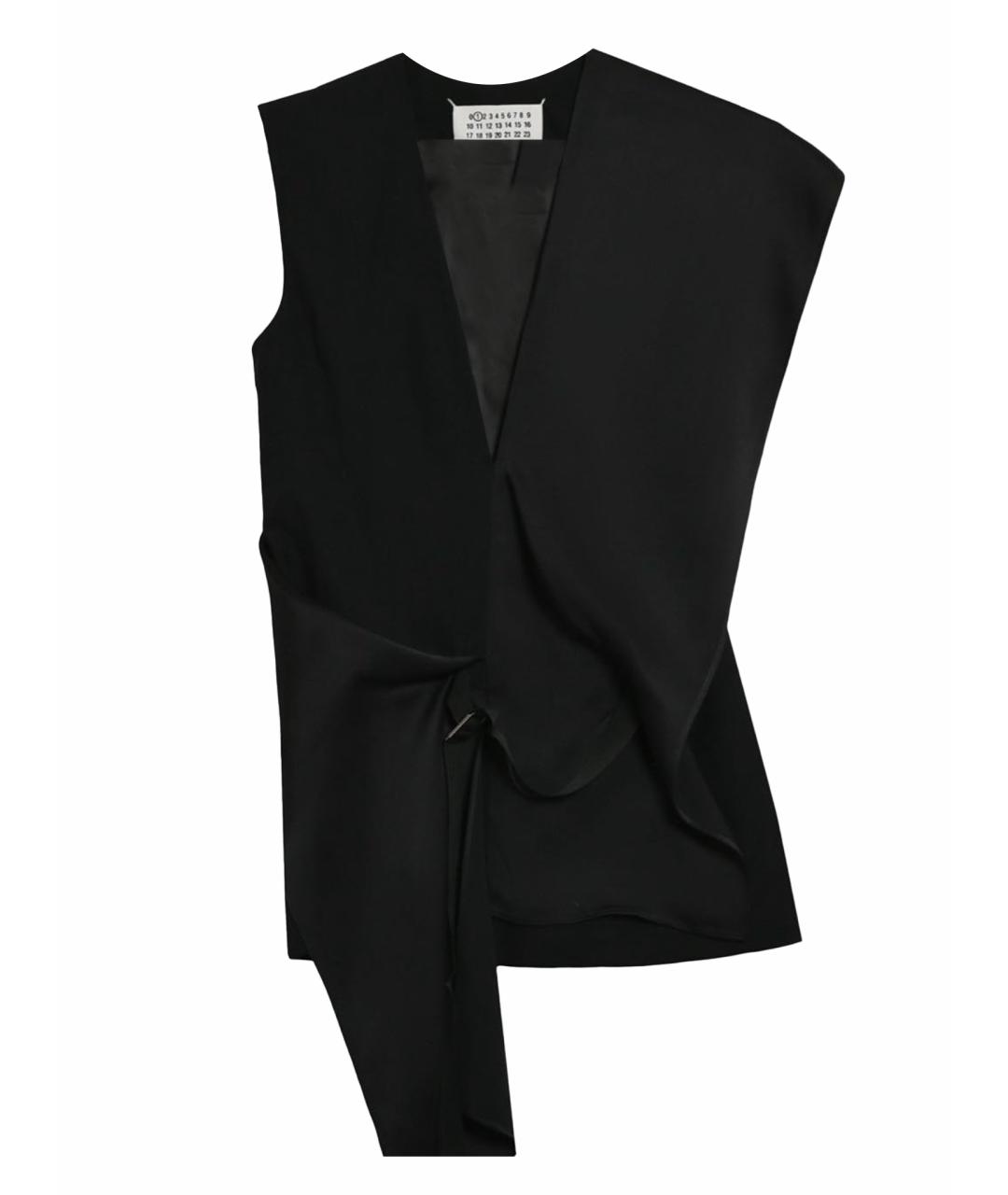 MAISON MARGIELA Черный шерстяной жилет, фото 1