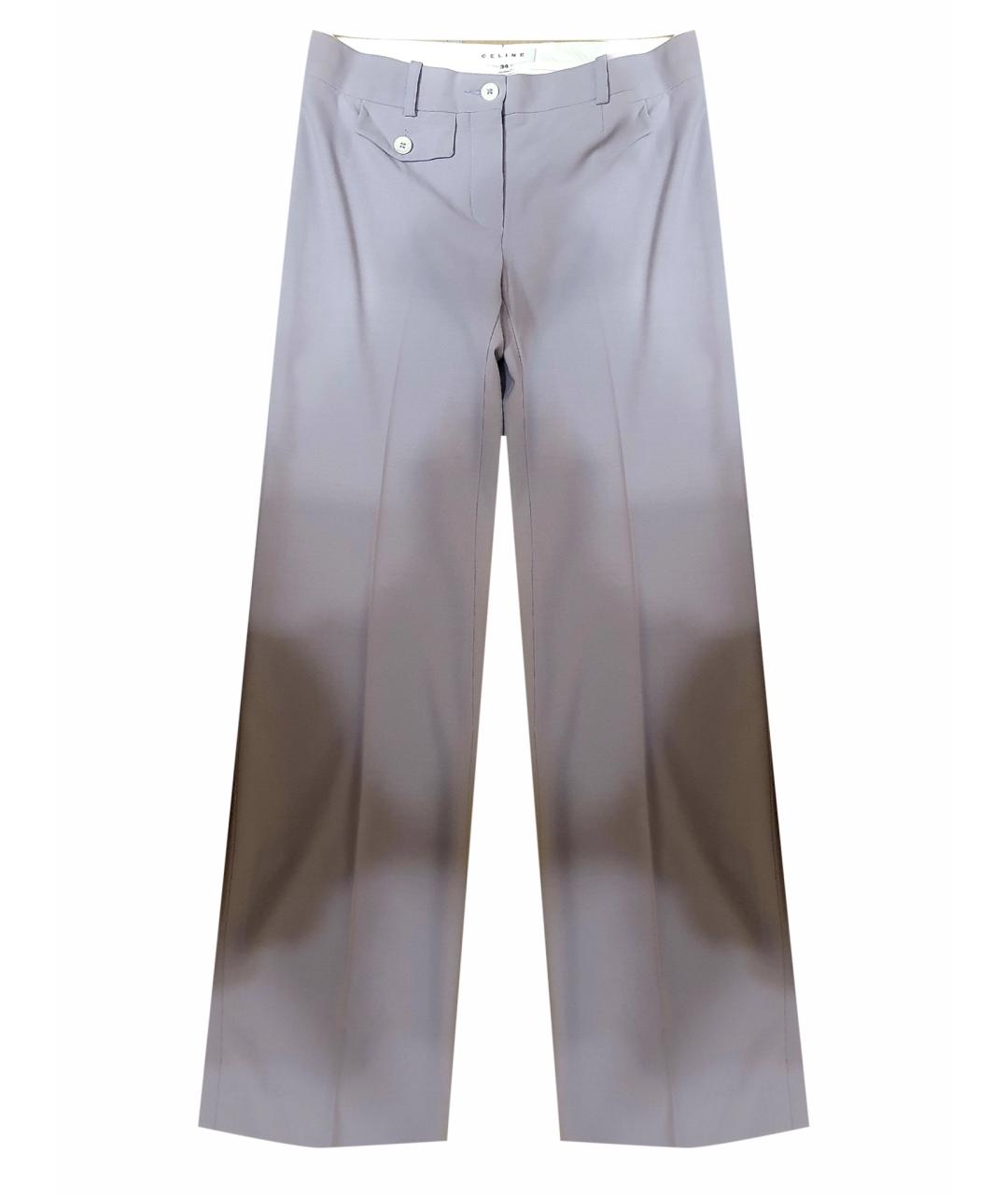 CELINE PRE-OWNED Шерстяные прямые брюки, фото 1