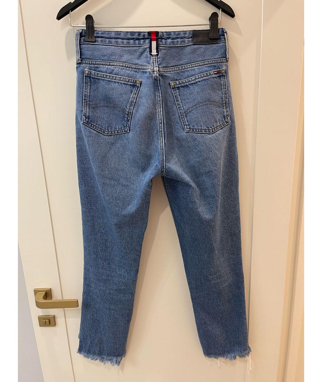 TOMMY HILFIGER Синие хлопковые прямые джинсы, фото 2