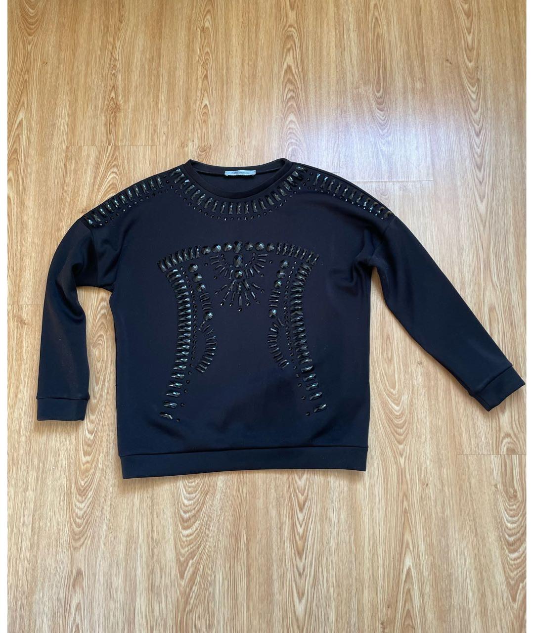 BLUMARINE Черный полиэстеровый джемпер / свитер, фото 7