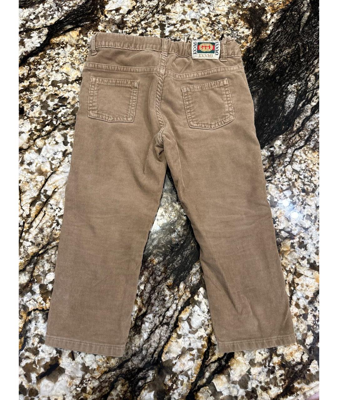 GUCCI KIDS Коричневые брюки и шорты, фото 2