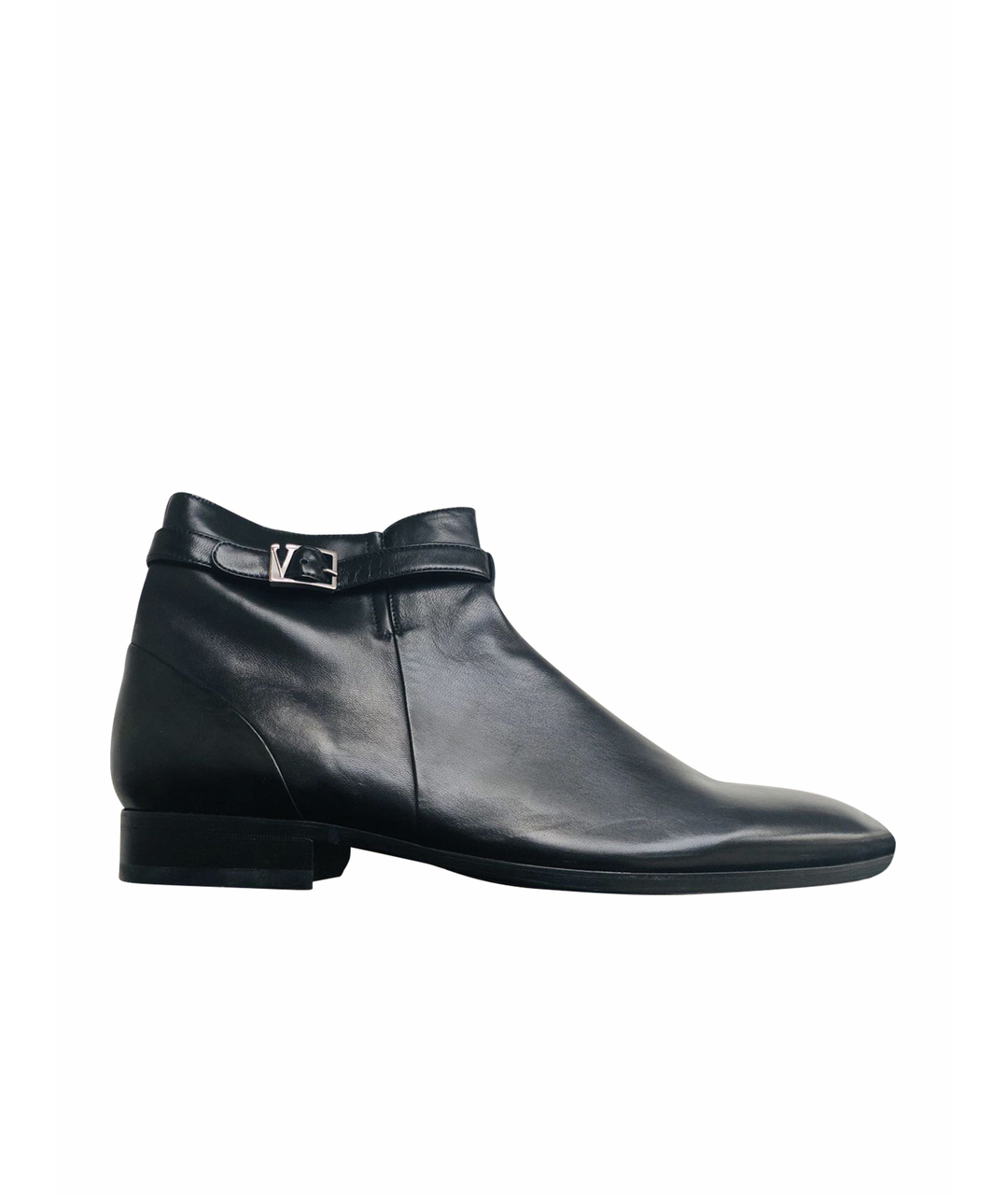 VALENTINO Черные кожаные высокие ботинки, фото 1