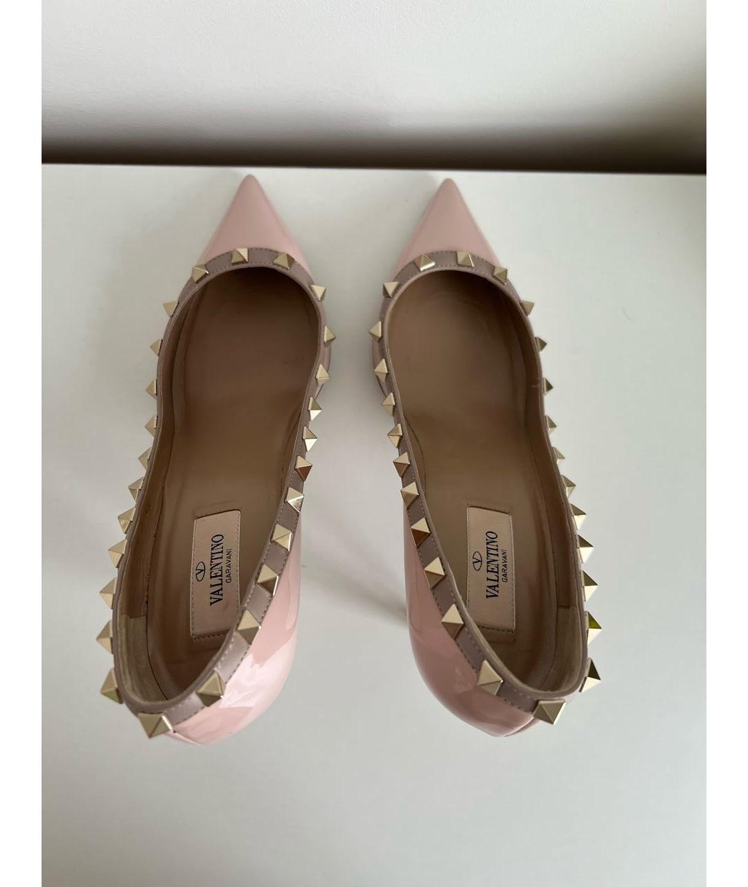 VALENTINO Розовые туфли из лакированной кожи, фото 3