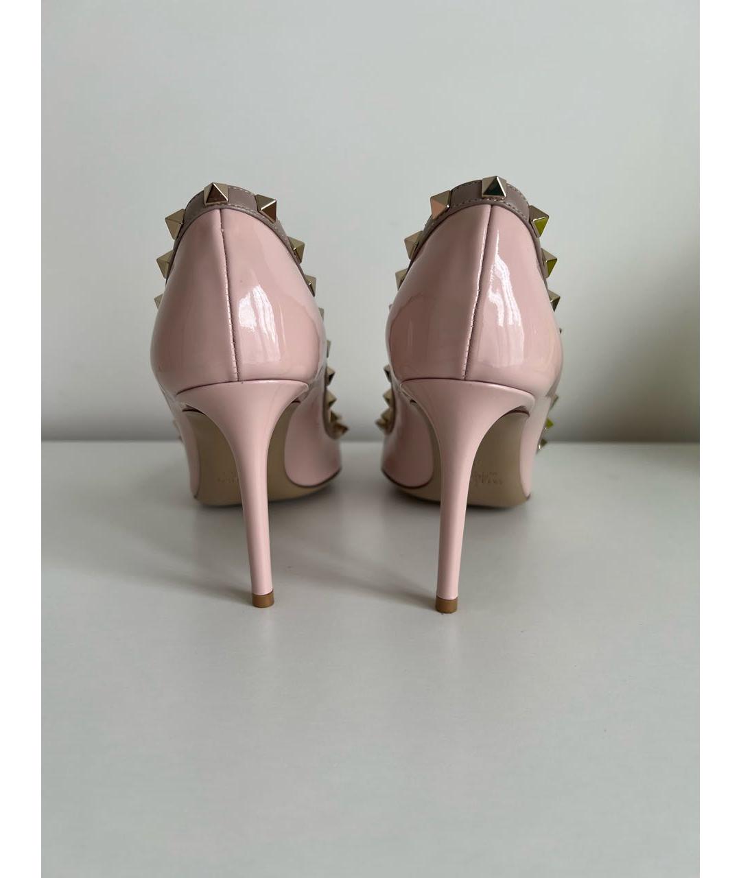 VALENTINO Розовые туфли из лакированной кожи, фото 4