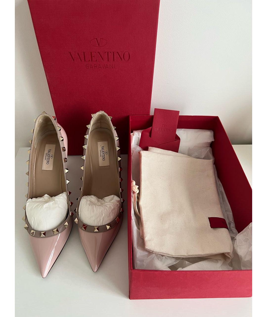VALENTINO Розовые туфли из лакированной кожи, фото 5