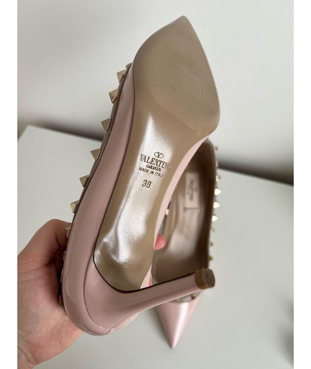 VALENTINO Розовые туфли из лакированной кожи, фото 7