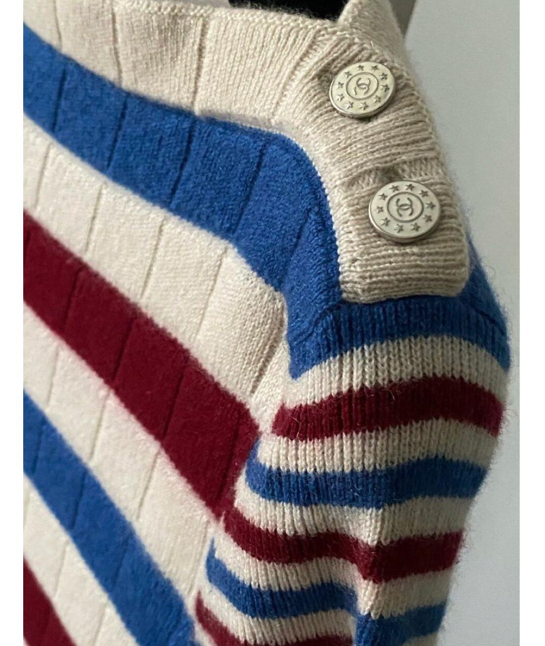 CHANEL PRE-OWNED Мульти кашемировый джемпер / свитер, фото 3
