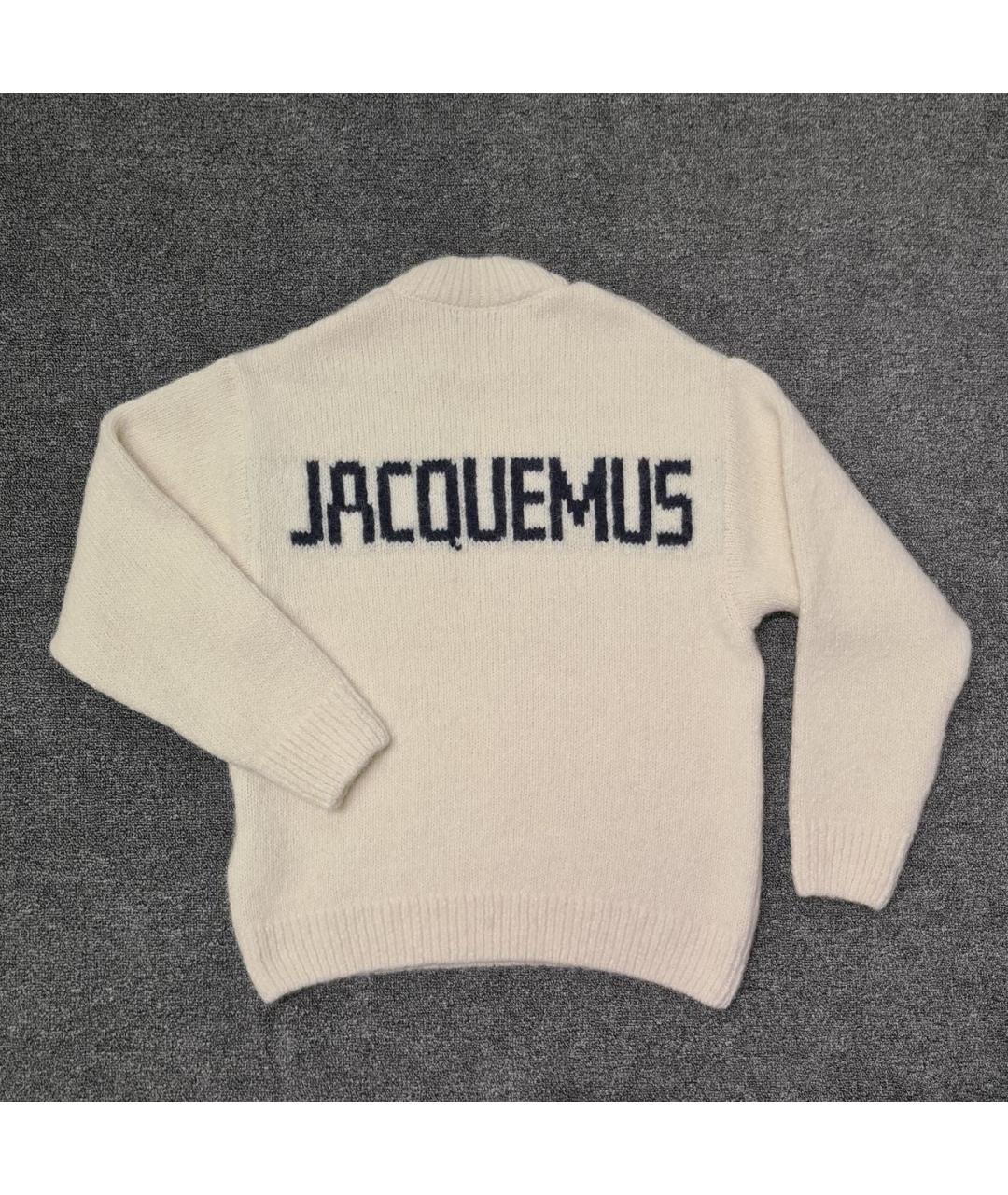 JACQUEMUS Белый шерстяной джемпер / свитер, фото 2
