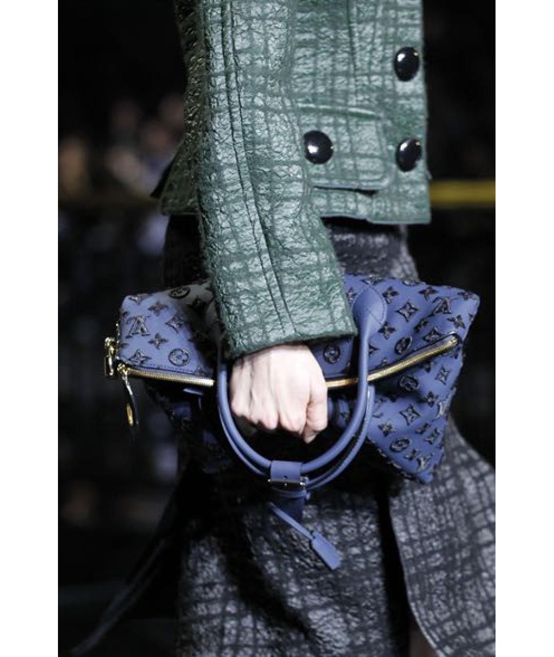 LOUIS VUITTON Темно-синяя сумка с короткими ручками, фото 7