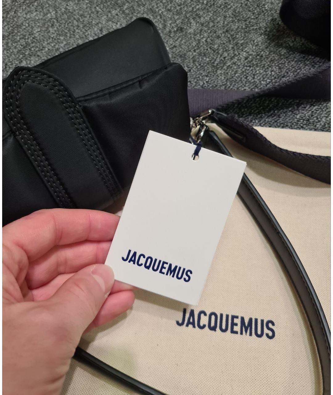 JACQUEMUS Черная сумка через плечо, фото 4