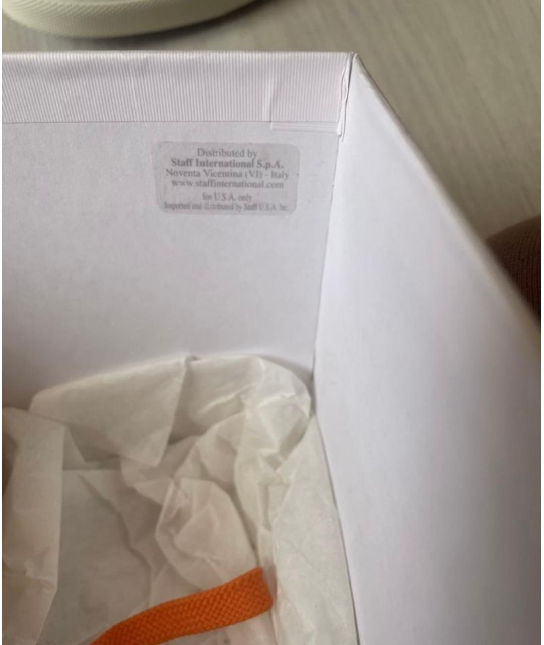 MARC JACOBS Оранжевое кожаные низкие кроссовки / кеды, фото 6
