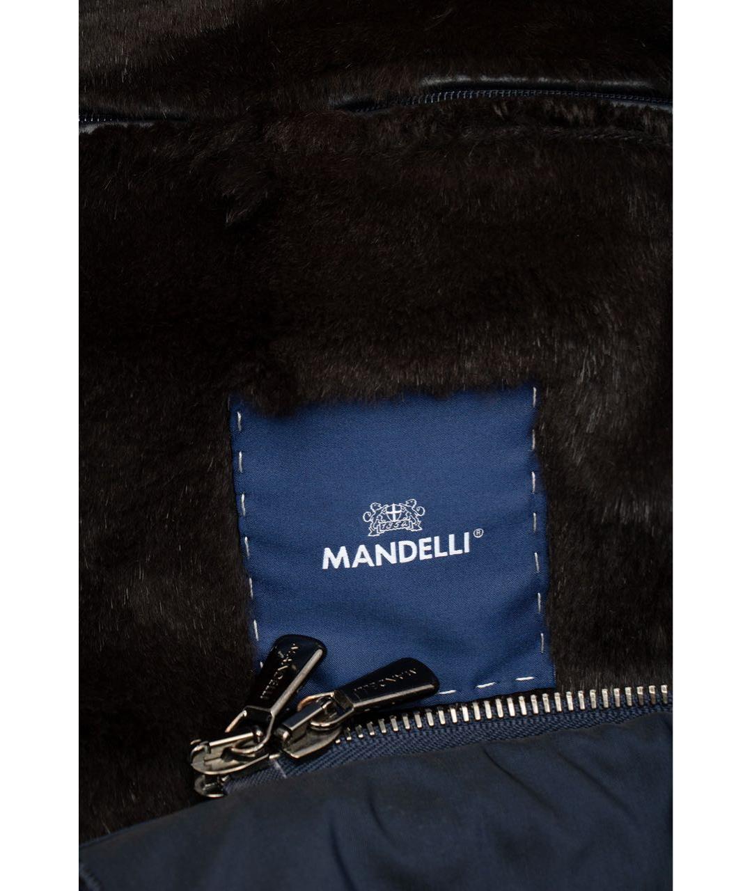 ENRICO MANDELLI Темно-синий шерстяной пуховик, фото 4
