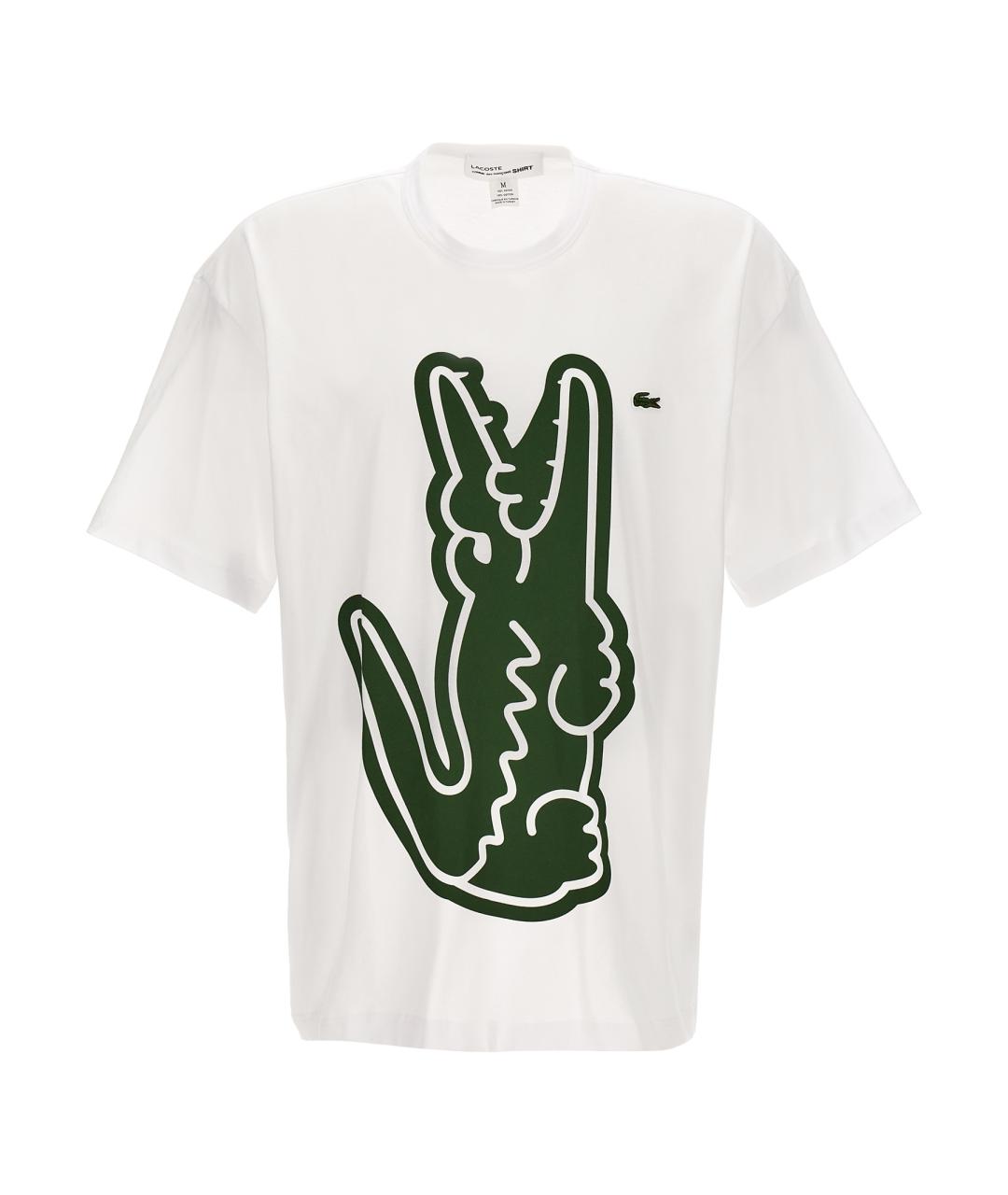COMME DES GARÇONS SHIRT Белая хлопковая футболка, фото 1