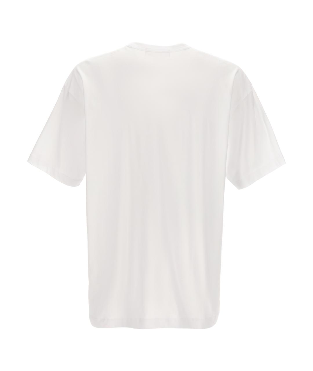 COMME DES GARÇONS SHIRT Белая хлопковая футболка, фото 2