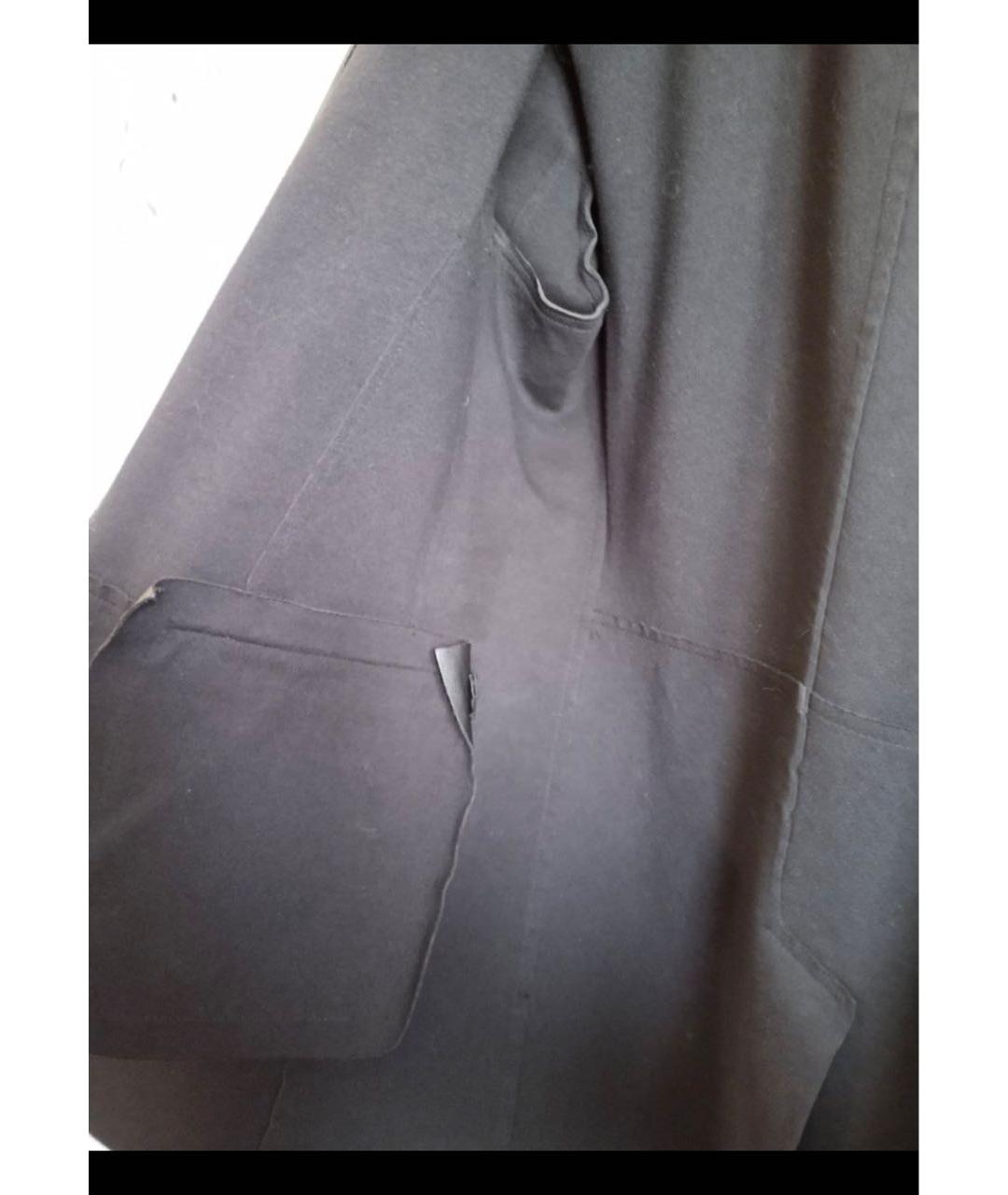 GIORGIO ARMANI Черный кожаный пиджак, фото 4