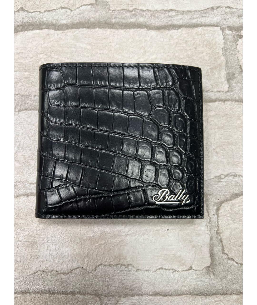 BALLY Черный кожаный кошелек, фото 7
