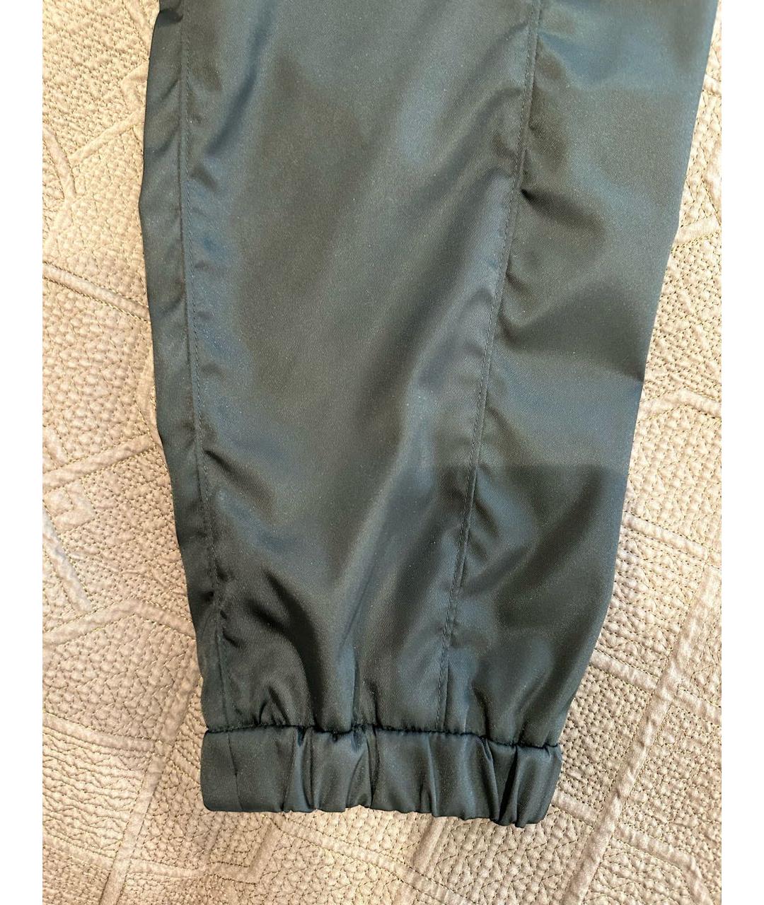 PRADA Черные полиамидовые брюки широкие, фото 4