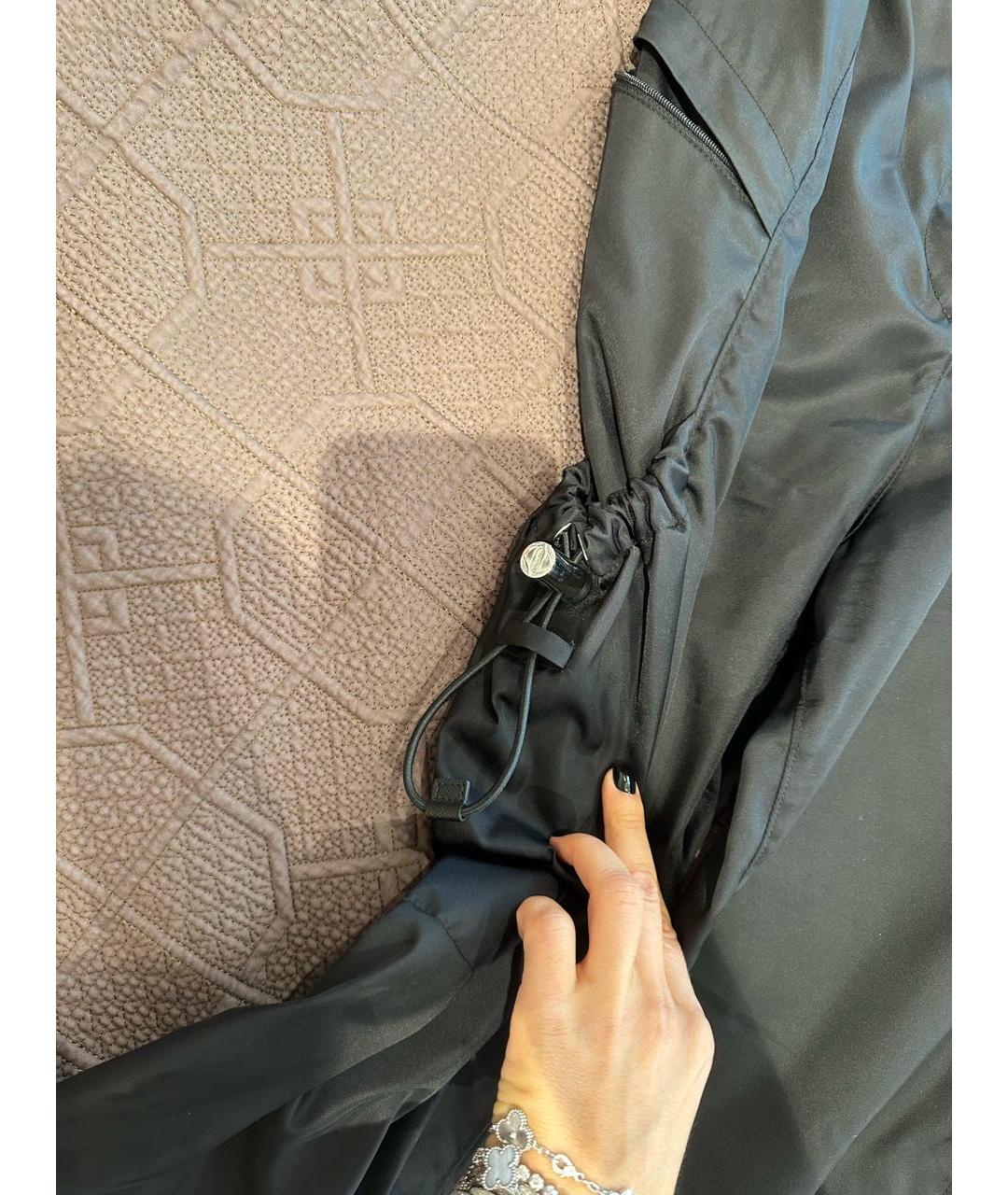 PRADA Черные полиамидовые брюки широкие, фото 3
