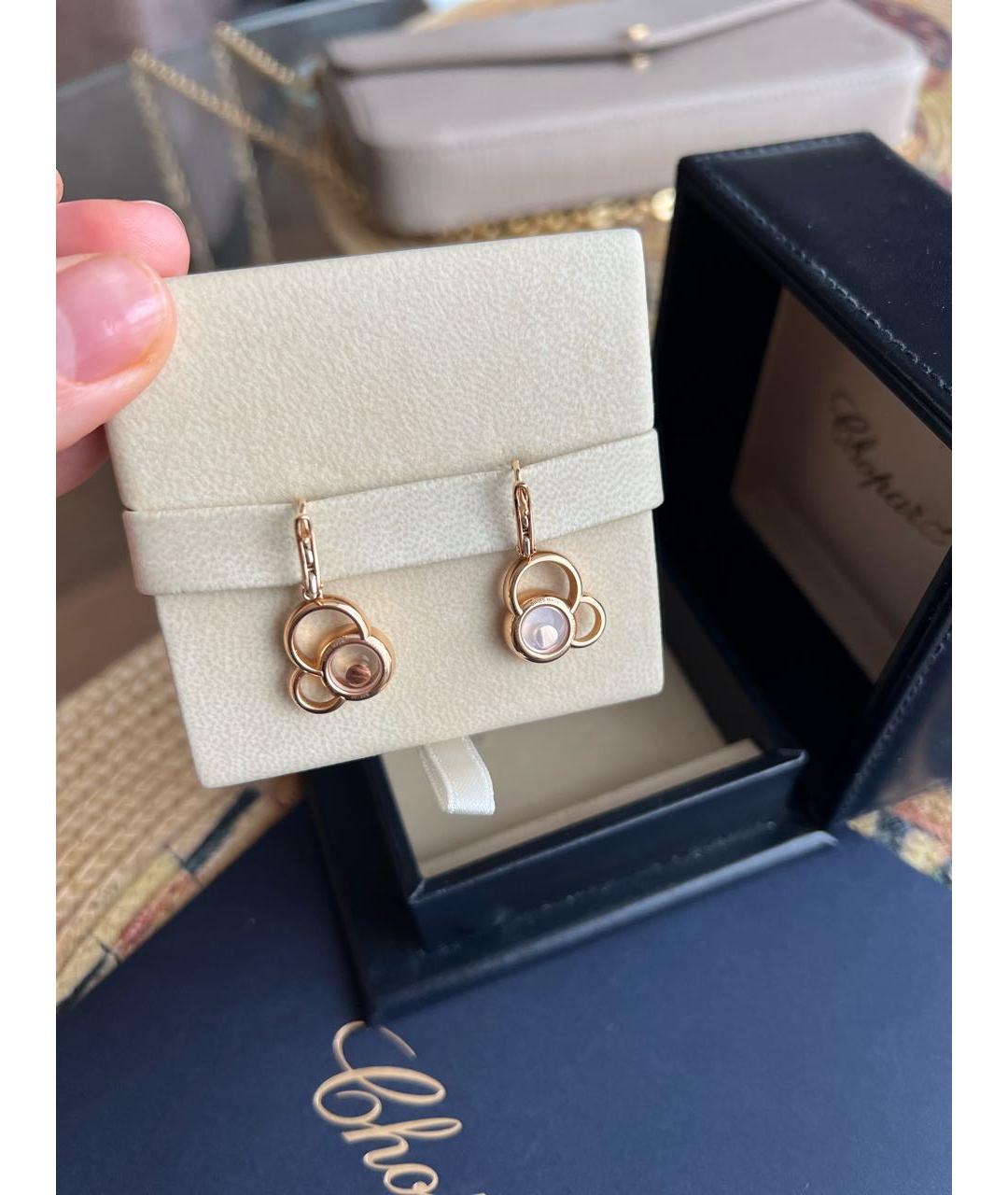 CHOPARD Желтые серьги из желтого золота, фото 3