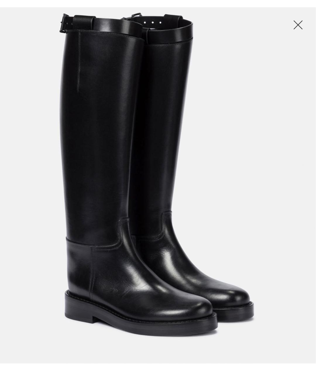 ANN DEMEULEMEESTER Черные кожаные сапоги, фото 8