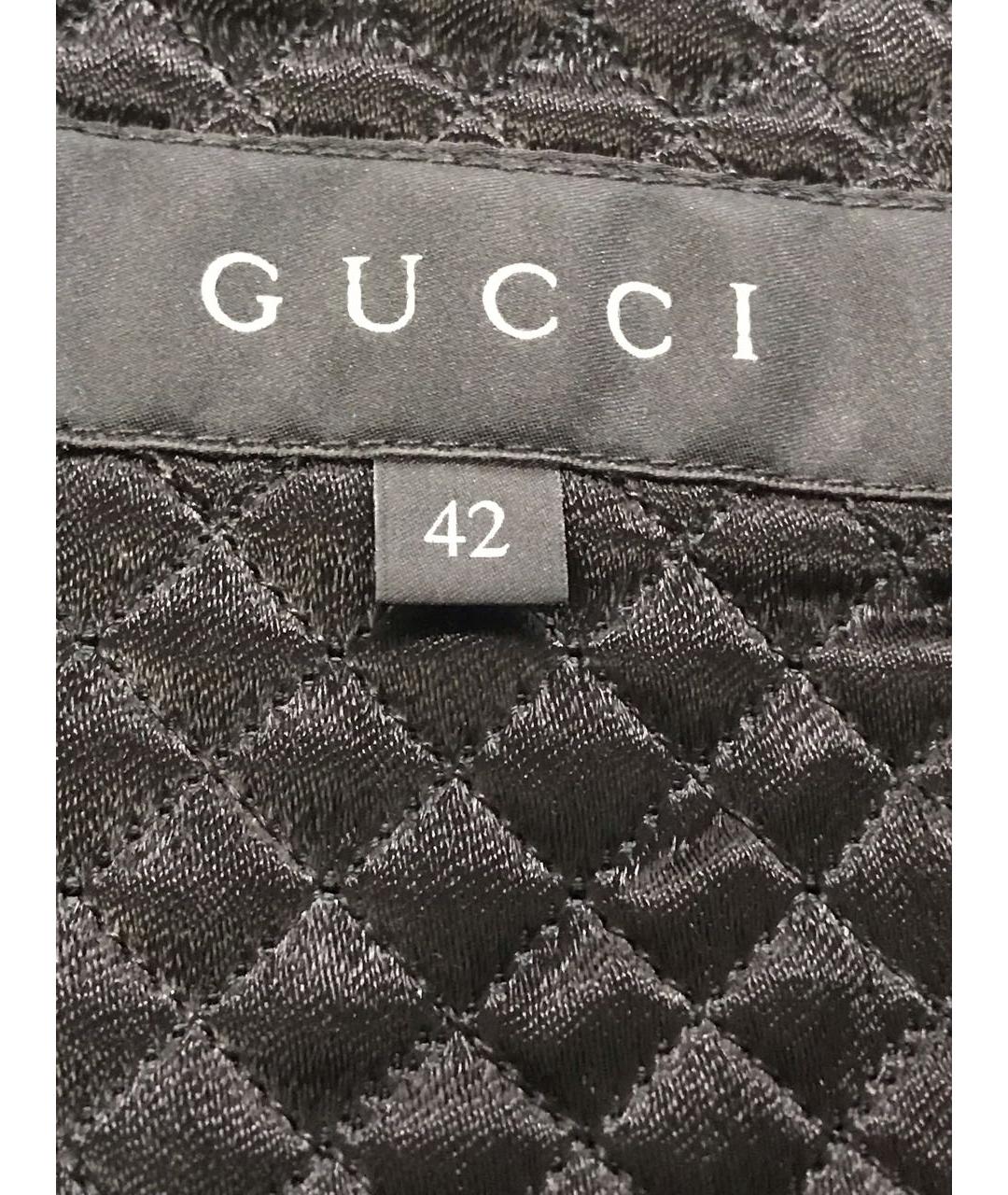 GUCCI Черное бархатное пальто, фото 6