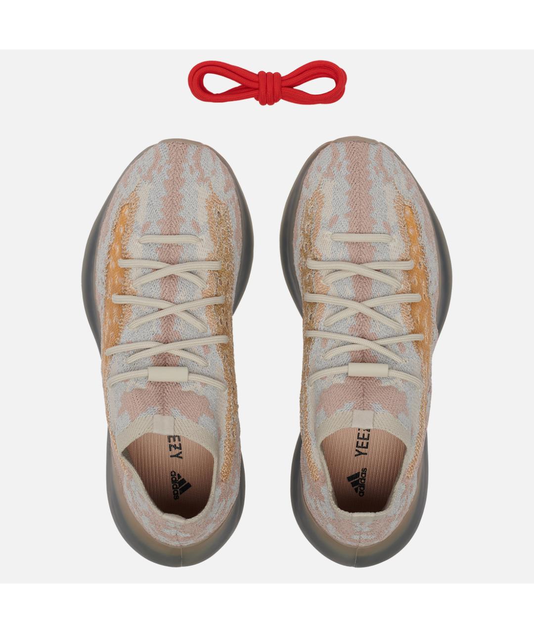 ADIDAS YEEZY Бежевые низкие кроссовки / кеды, фото 3