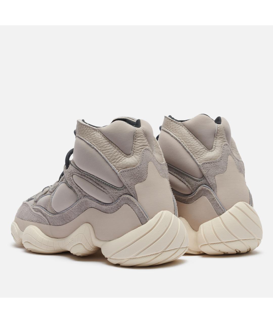 ADIDAS YEEZY Серые замшевые высокие кроссовки / кеды, фото 4