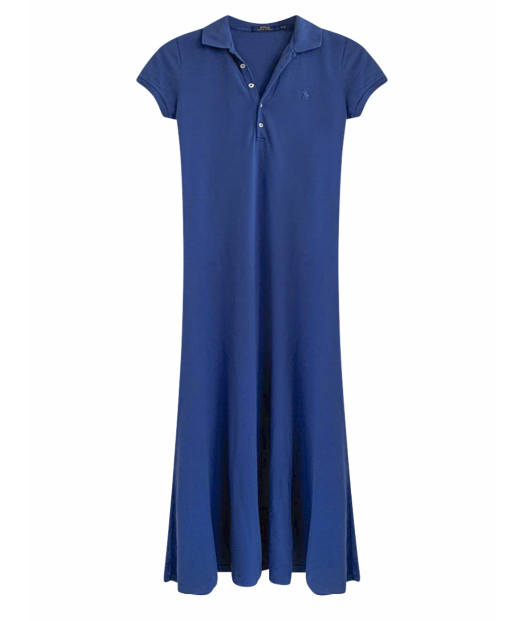 POLO RALPH LAUREN Синее хлопковое повседневное платье, фото 1