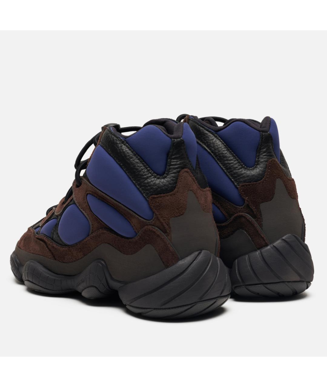 ADIDAS YEEZY Коричневые замшевые кроссовки, фото 4