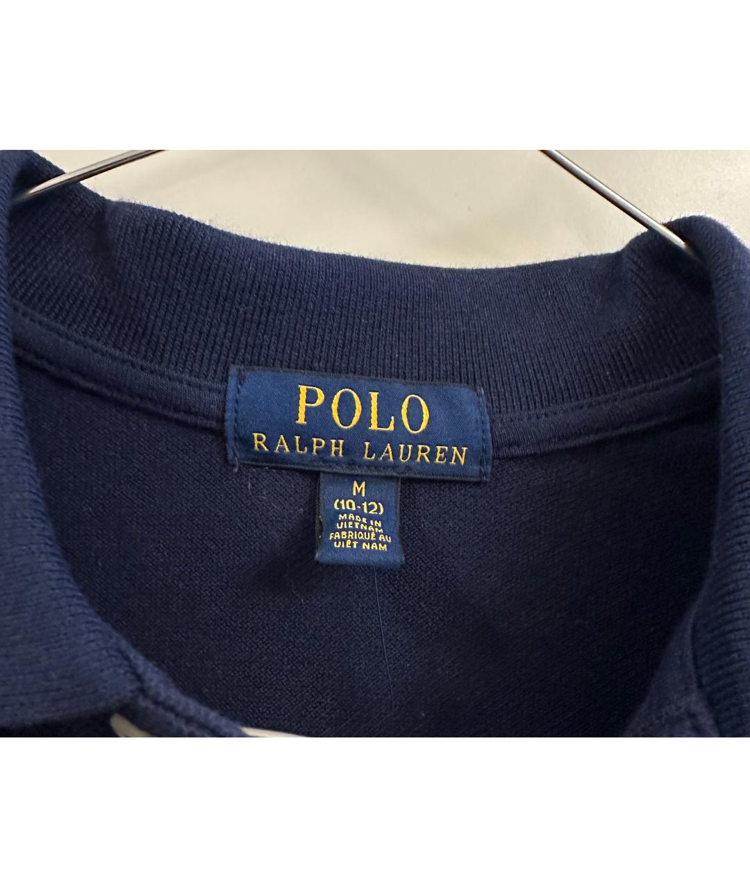 POLO RALPH LAUREN Темно-синяя хлопковая детская рубашка, фото 5