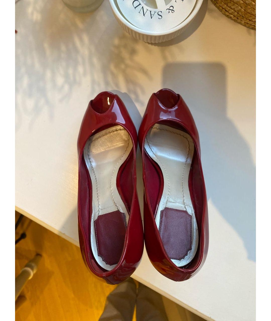CHRISTIAN DIOR PRE-OWNED Красные кожаные туфли, фото 3