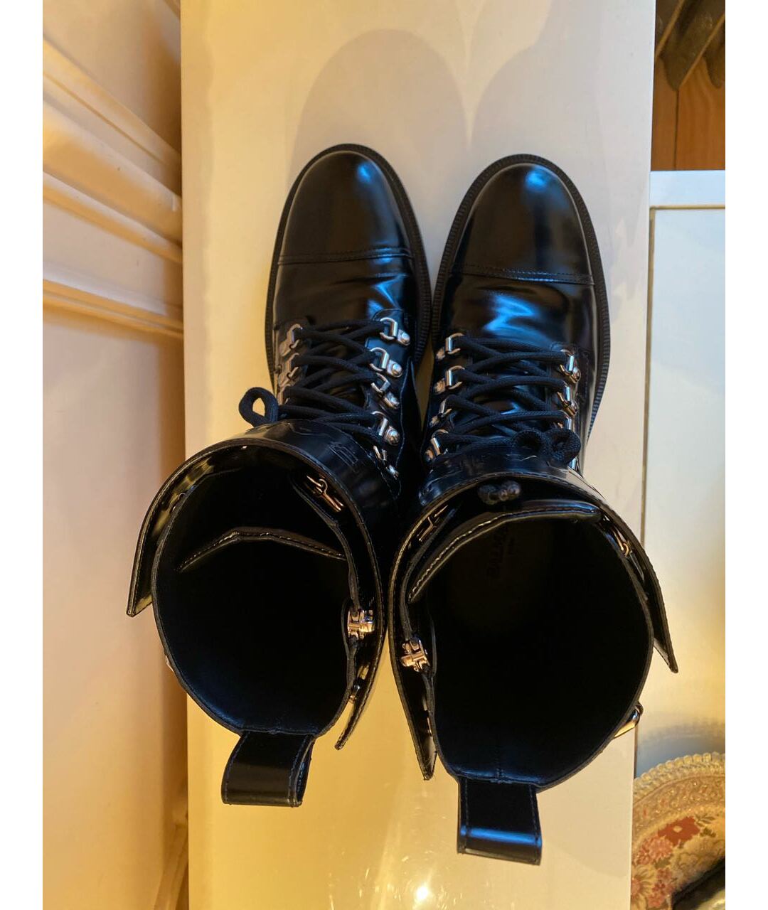 BALMAIN Черные кожаные ботинки, фото 3