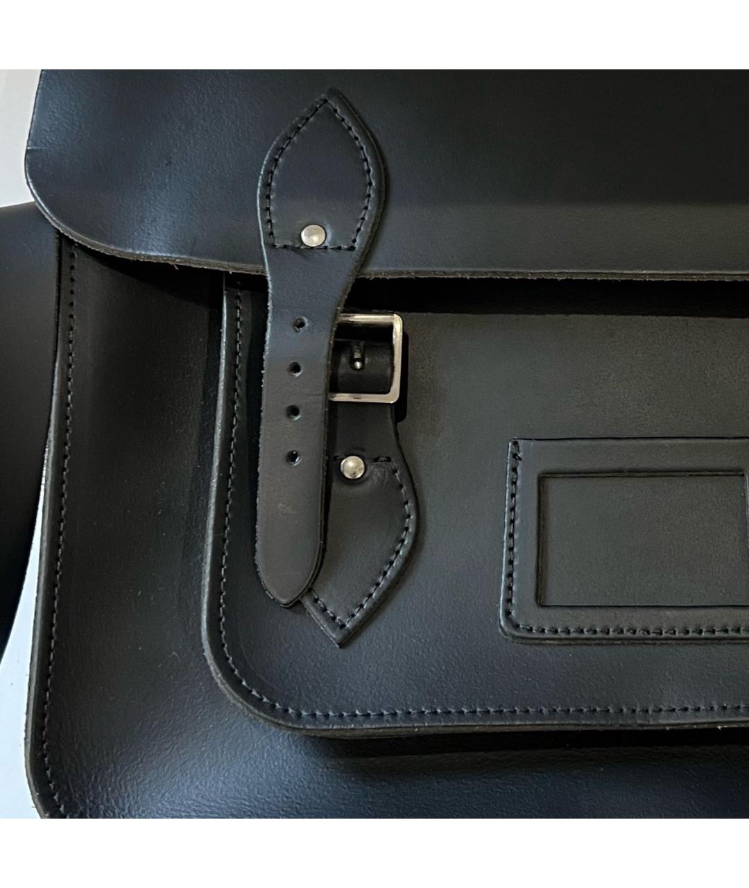 THE CAMBRIDGE SATCHEL COMPANY Черная кожаная сумка через плечо, фото 3