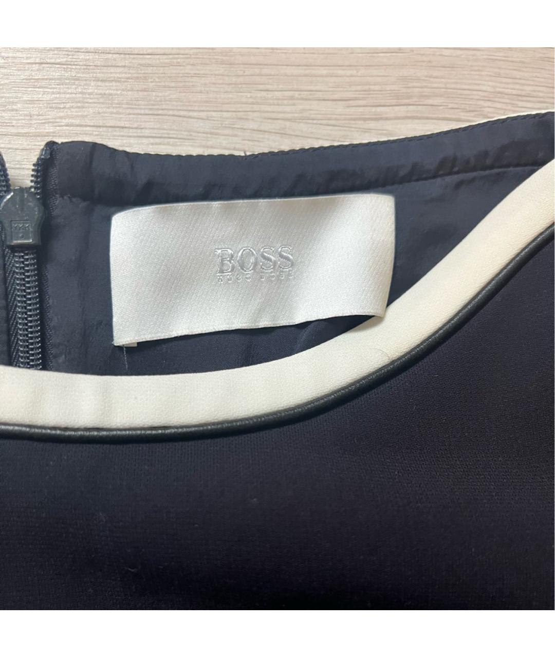 HUGO BOSS Черное повседневное платье, фото 3