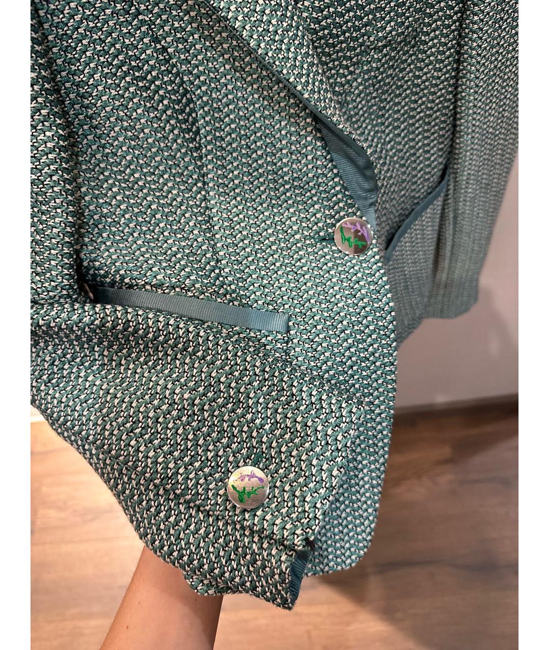 GIORGIO ARMANI Зеленый жакет/пиджак, фото 4