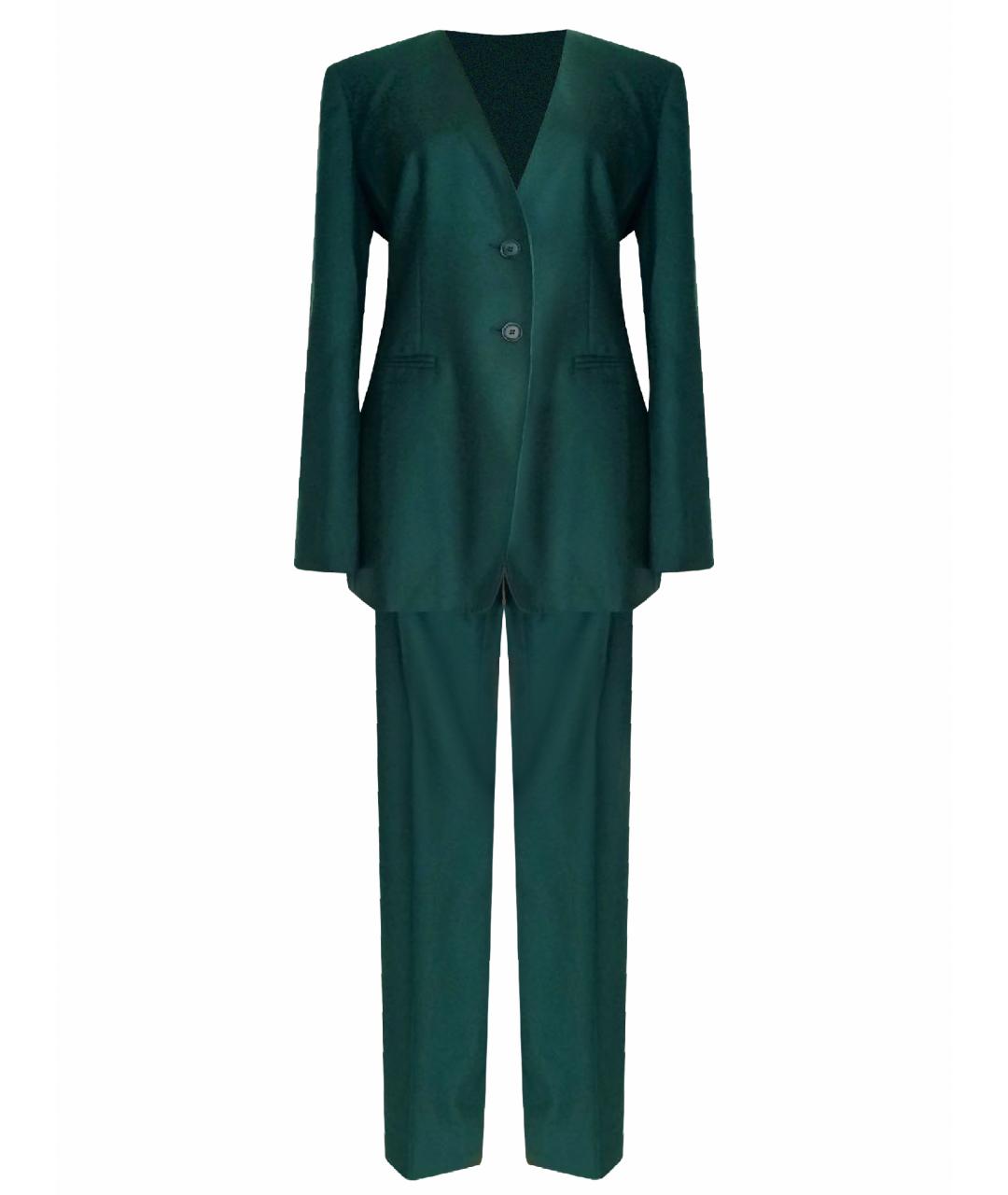 MAX MARA Зеленый шерстяной костюм с брюками, фото 1
