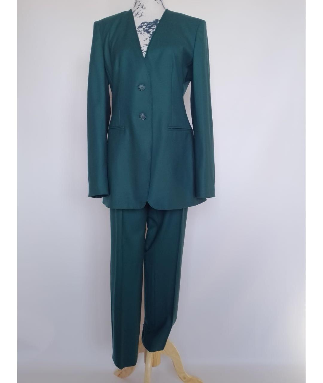 MAX MARA Зеленый шерстяной костюм с брюками, фото 7