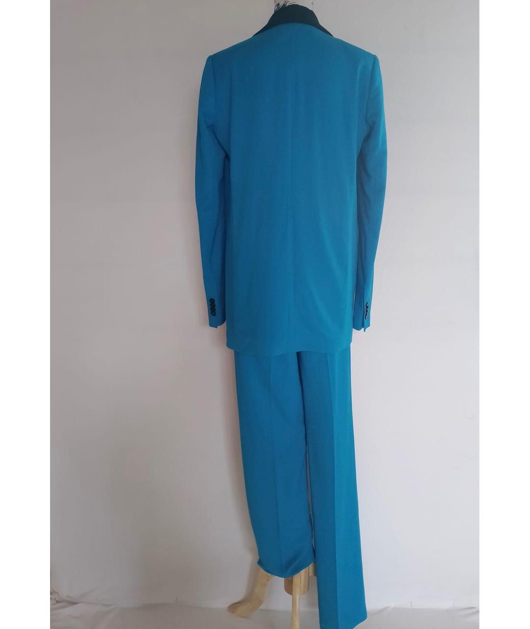 MSGM Синий вискозный костюм с брюками, фото 4