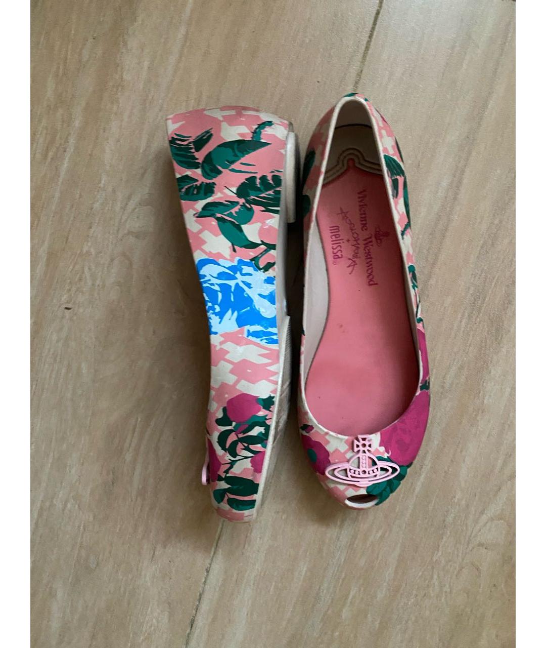 VIVIENNE WESTWOOD Мульти резиновые балетки, фото 5