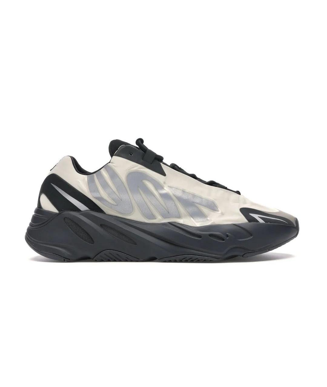 ADIDAS YEEZY Белые текстильные низкие кроссовки / кеды, фото 4